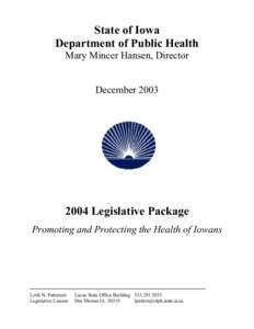 2004 Final Legislative Package