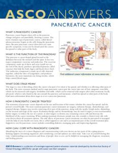 Gastrointestinal cancer / Cancer / Pancreatectomy / Radiation therapy / Stomach cancer / Management of cancer / American Society of Clinical Oncology / Chemotherapy / Daniel Von Hoff / Medicine / Cancer treatments / Pancreatic cancer