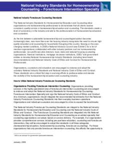 Real property law / United States housing bubble / Credit counseling / Real estate / National Association of Real Estate Brokers / Real estate broker / Business / Money Management International / SurePath Financial Solutions / Personal development / Foreclosure / Mortgage