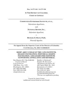 Law / Freedom of expression / Cato Institute / Freedom of speech in the United States / Goldwater Institute / Amicus curiae / United States Constitution / Barry Goldwater / Mountain States Legal Foundation / Politics of the United States / First Amendment to the United States Constitution / United States