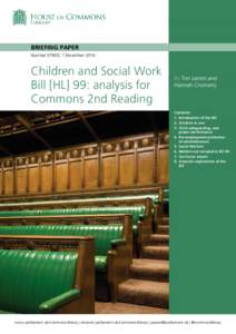 Children and Social Work Bill [HL] 99: analysis for Commons 2nd Reading