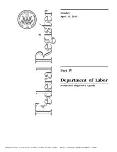 Health / 86th United States Congress / Labor Management Reporting and Disclosure Act / Federal Register / Office of Labor-Management Standards / Office of Federal Contract Compliance Programs / Occupational Safety and Health Administration / United States Department of Labor / Regulatory Flexibility Act / United States administrative law / Government / Safety