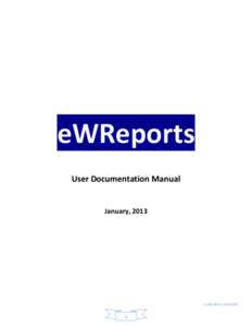 eWReports User Documentation Manual January, [removed]1:43:02 PM