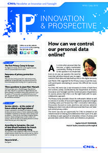 Newsletter on Innovation and Foresight  N°03 / July 2012 Innovation & prospective