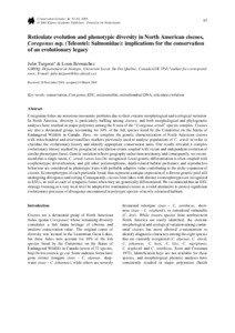 Conservation Genetics 4: 67–81, 2003. © 2003 Kluwer Academic Publishers. Printed in the Netherlands.