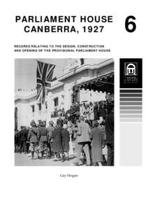 Research Guide - Parliament House Canberra 1927 guide to records