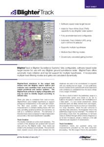 FACT SHEET  Track Software based radar target tracker  n