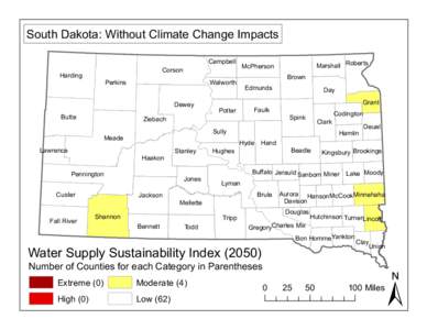 South Dakota: Without Climate Change Impacts Campbell Corson  Harding