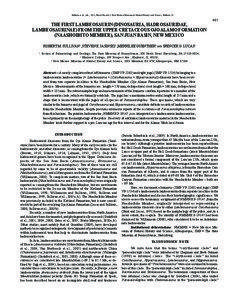 Sullivan et al., eds., 2011, Fossil Record 3. New Mexico Museum of Natural History and Science, Bulletin[removed]