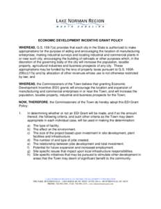 Microsoft Word - LNREDC Incentive Grant Policy-Jan 2005.doc