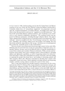 History of the United States / Indigenous peoples in Mexico / Invasions / Mexican–American War / Presidency of James K. Polk / Tamaulipas / Comanche / Chiricahua / Mexican people / Western United States / History of North America / States of Mexico