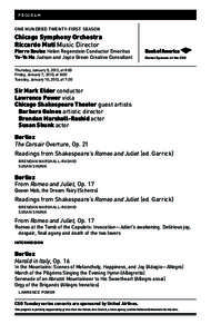 Hector Berlioz / Roméo et Juliette / Symphonie fantastique / Romeo and Juliet / Symphony in D minor / Overture / Harriet Smithson / Niccolò Paganini / Valery Gergiev / Music / Classical music / Harold en Italie
