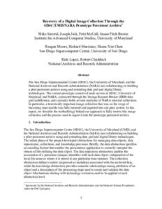 Information / Middleware / Storage Resource Broker / Data management / Preservation / Metadata / Digital preservation / San Diego Supercomputer Center / Oracle Database / Computing / Library science / Computer storage