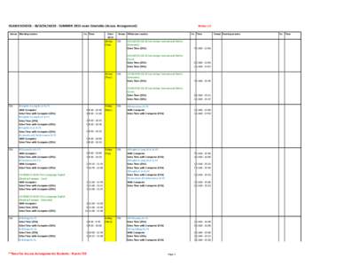 ISLAND SCHOOL - IB/GCSE/IGCSE - SUMMER 2015 exam timetable (Access Arrangement) Venue Morning session No. Time  Date
