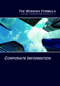 CORPORATE INFORMATION  THE WINNING FORMULA CORPORATE GOVERNANCE