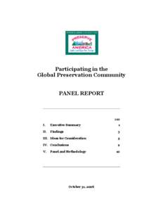 Museology / Culture / Conservation-restoration / Cultural heritage / International nongovernmental organizations / United States Committee of the International Council on Monuments and Sites / National Historic Preservation Act / National Park Service / Preservation / Historic preservation / Cultural studies / Humanities