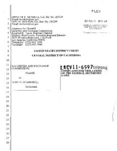 SEC Complaint: Toby G. Scammell