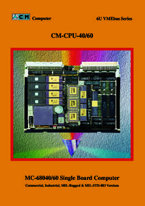 Computer  6U VMEbus Series CM-CPU-40/60