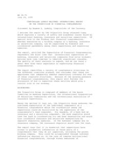 NR[removed]July 24, 1995 COMPTROLLER LUDWIG WELCOMES INTERNATIONAL REPORT ON THE SUPERVISION OF FINANCIAL CONGLOMERATES Statement by Eugene A. Ludwig, Comptroller of the Currency I welcome the report by the Tripartite Grou