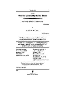 Waxman / Law / United States patent law / Government / Business / United States antitrust law / Federal Trade Commission / Drug Price Competition and Patent Term Restoration Act