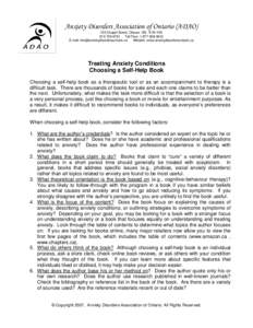 Anxiety disorders / Phobias / Fear / Anxiety / Emotions / Social anxiety disorder / Social anxiety / Cognitive behavioral therapy / Anxiety Disorders Association of America / Psychiatry / Abnormal psychology / Mental health