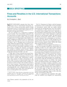 Fines and Penalties in the U.S. International Transactions Accounts