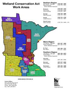 Wetland Conservation Act Work Areas ) 41; ; : 76