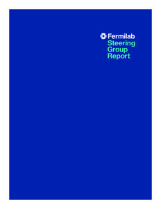 Steering Group Report Fermilab Director Pier Oddone convened the Fermilab Steering Group in March[removed]Members comprised particle and accelerator scientists from Fermilab and the national