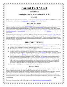 Genetic genealogy / Vitamin B12 / Methylmalonic acidemia / Methylmalonic acid / Acidosis / Protein / Propionic acidemia / Very long-chain acyl-coenzyme A dehydrogenase deficiency / Health / Medicine / Rare diseases