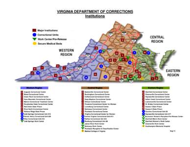 VIRGINIA DEPARTMENT OF CORRECTIONS Institutions FREDERICK CLARKE LOUDOUN