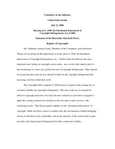 Secondary liability / Grokster / A&M Records /  Inc. v. Napster /  Inc. / MGM Studios /  Inc. v. Grokster /  Ltd. / Inducement rule / Sony Corp. of America v. Universal City Studios /  Inc. / Madster / Napster / Copyright infringement / Law / Tort law / In re Aimster Copyright Litigation