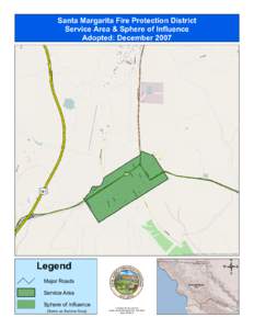 Santa Margarita Fire Protection District Service Area & Sphere of Influence Adopted: December 2007 OAK CHESTNUT