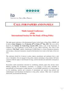 ISSDP 2015 call for papers