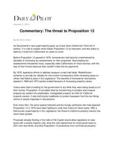 Microsoft Word - Steel_TheThreattoProp13_DailyPilot_1-3-12.docx