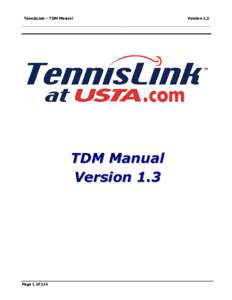 Microsoft Word - TennisLink TDM Manual version 1.3.doc