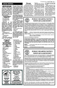 The Jamestown Press / October 8, [removed]Page 25  Ocean LEGAL NOTICES