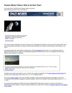 Near-Earth object / Impact event / Planetary science / B612 Foundation / NASA / Potentially hazardous object / Meteor / Asteroid / Asteroid-impact avoidance / Planetary defense / Astronomy / Space