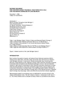 Water pollution / Microbiology / Environmental engineering / Aquatic ecology / Sewerage / Calumet River / Trail Creek / Indiana Dunes National Lakeshore / Fecal coliform / Geography of Indiana / Water / Environment