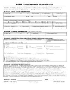 Application for Disaster Assistance