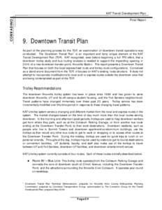 CORRADINO  KAT Transit Development Plan Final Report  9. Downtown Transit Plan