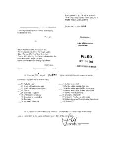 SUPERIOR COURT OF NEW JERSEY LAW DIVISION: MIDDLESEX COUNTY MASS TORT LITIGATION Docket No: L[removed]MT Freda Bishop and Richard Bishop. Individually,