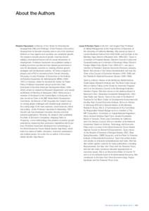 About the Authors  Ricardo Hausmann is Director of the Center for International Development (CID) and Professor of the Practice of Economic Development at Harvard University and is one of the foremost thinkers on how reg