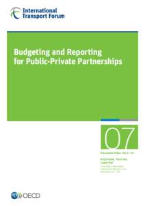 Budgeting and Reporting for Public-Private Partnerships 07  Discussion Paper 2013 • 07