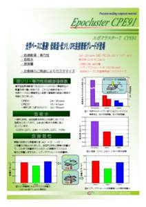 ・低線膨張・等方性 ・低吸水 ・良接着 24～29 ppm (MD/TD 24/29 × 10-6 m/k）