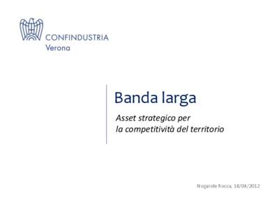 Banda larga Asset strategico per la competitività del territorio Nogarole Rocca, [removed]