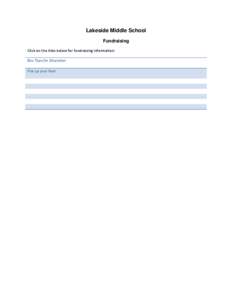 Lakeside Middle School Fundraising Click on the links below for fundraising information: Box Tops for Education Fire up your Feet