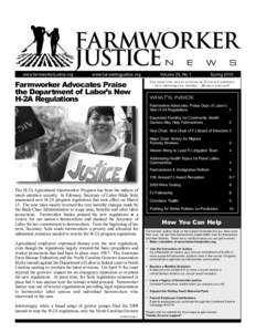 Farmworker Justice N www.farmworkerjustice.org