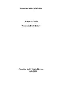 National Library of Ireland  Research Guide
