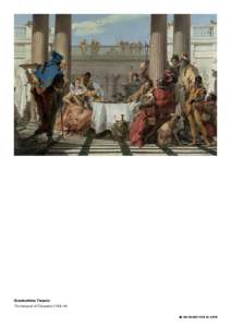 Giambattista Tiepolo The banquet of Cleopatra 1743–44 un paseo por el arte Giambattista Tiepolo