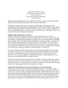 Economics / World Trade Organization / Special 301 Report / African Growth and Opportunity Act / Free trade / Balance of trade / Trade and Investment Framework Agreement / Dominican Republic–Central America Free Trade Agreement / Doha Development Round / International relations / International trade / Business